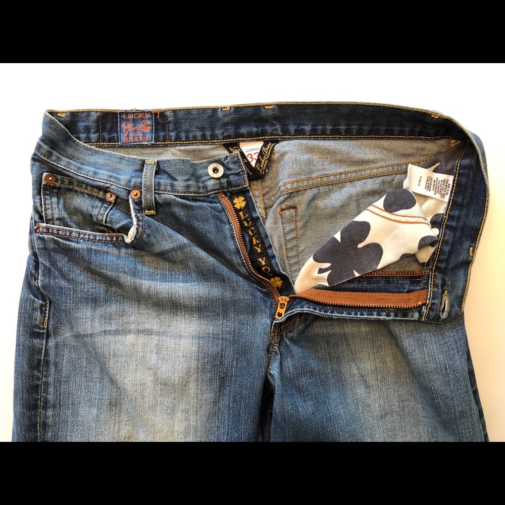 Lucky Blue Jeans 33x32 Bootleg
